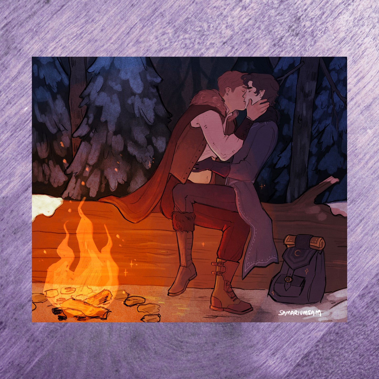 Fireside Art Print